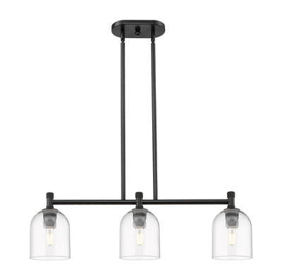 Downtown Urban Island Light Cast Brass
