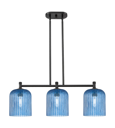 Downtown Urban Island Light Brass Steel Glass