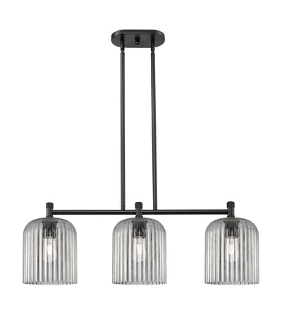 Downtown Urban Island Light Brass Steel Glass