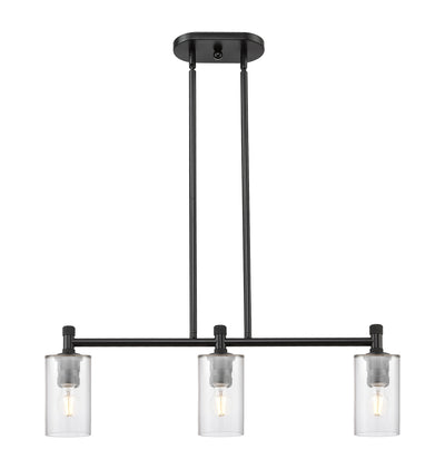 Downtown Urban Island Light Brass Glass