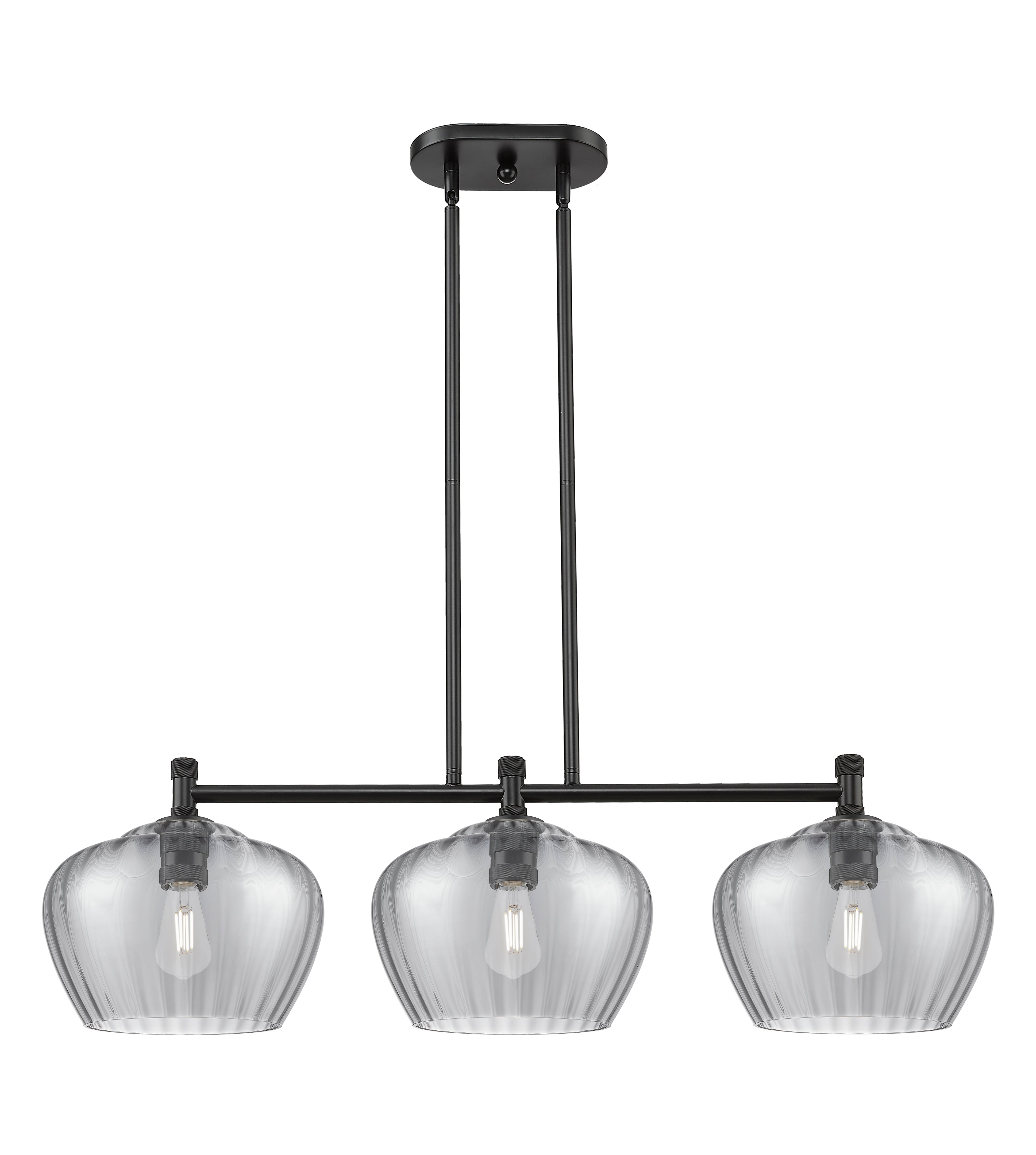 Downtown Urban Island Light Cast Brass Steel
