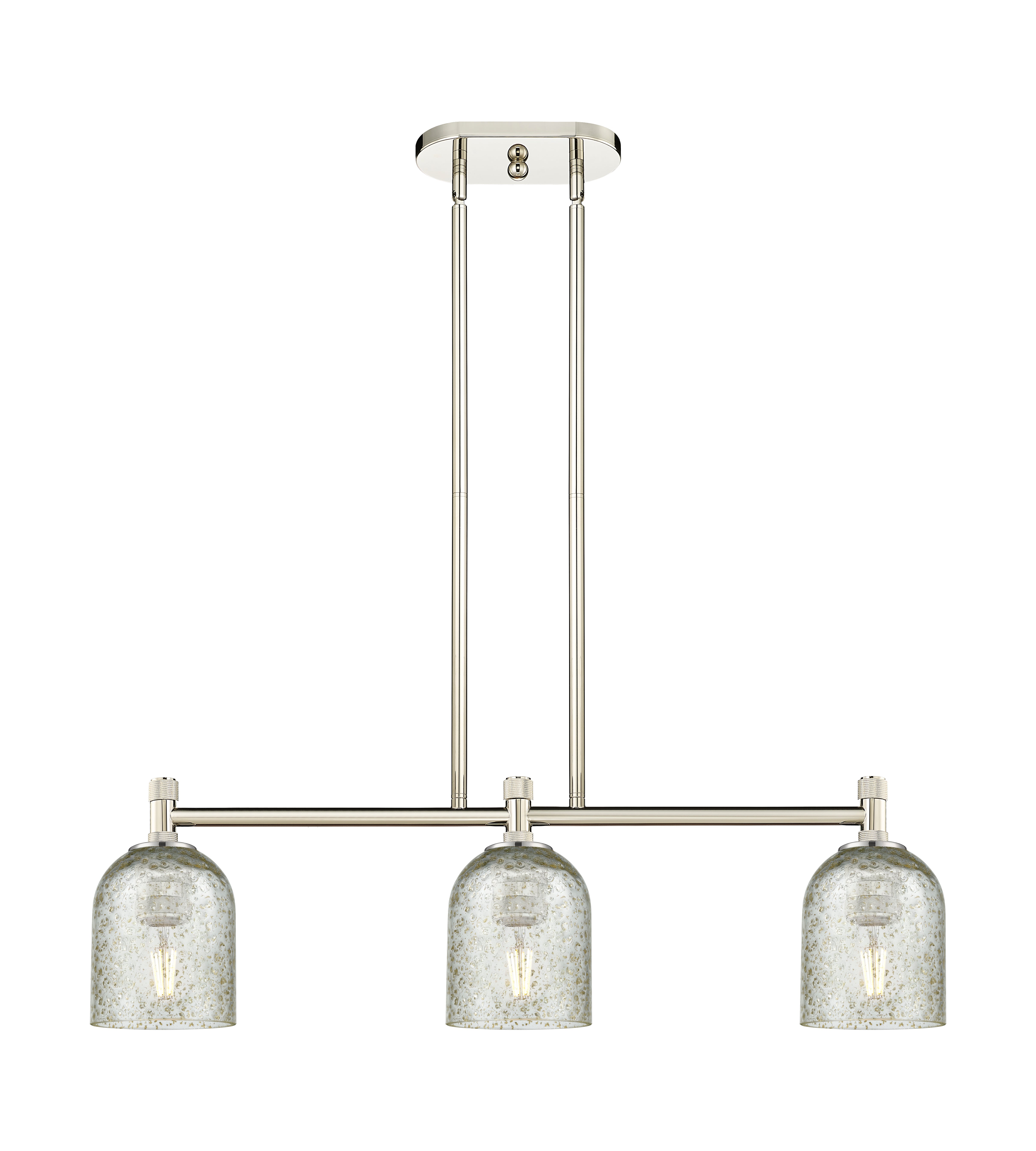 Downtown Urban Island Light Glass Steel