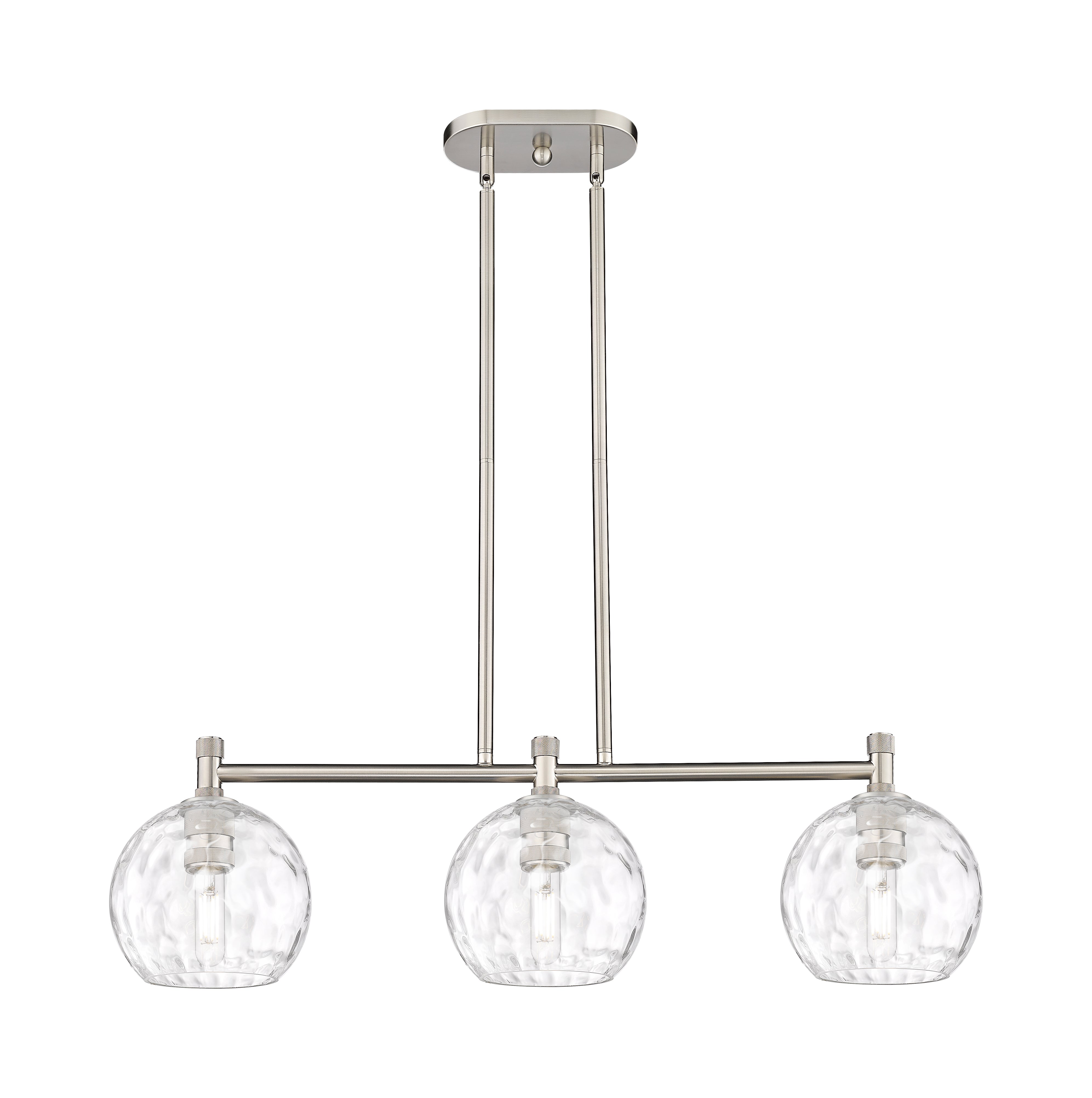 Downtown Urban Island Light Brass Glass