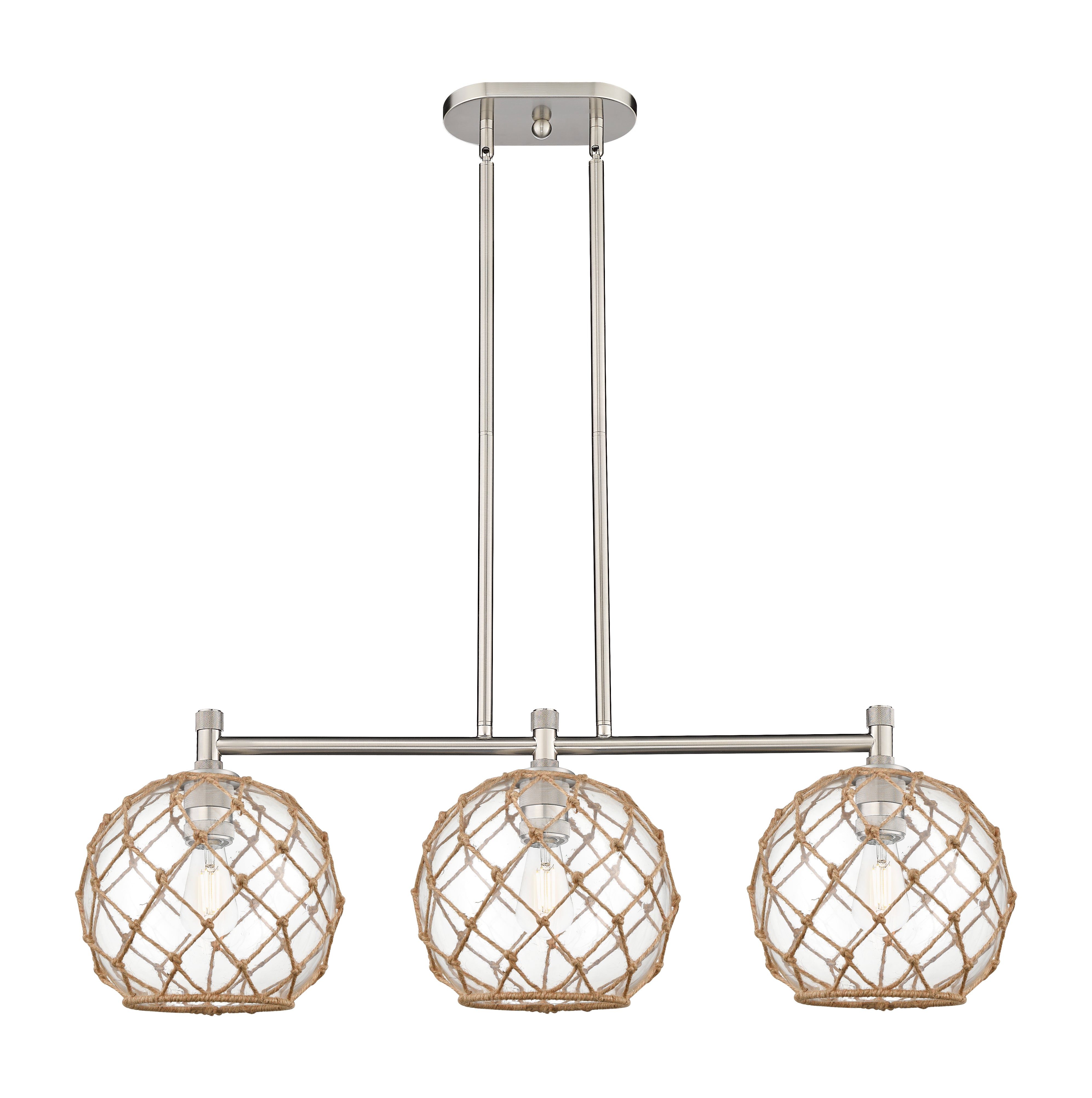 Downtown Urban Island Light Cast Brass
