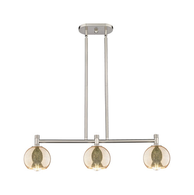 Downtown Urban Island Light Cast Brass