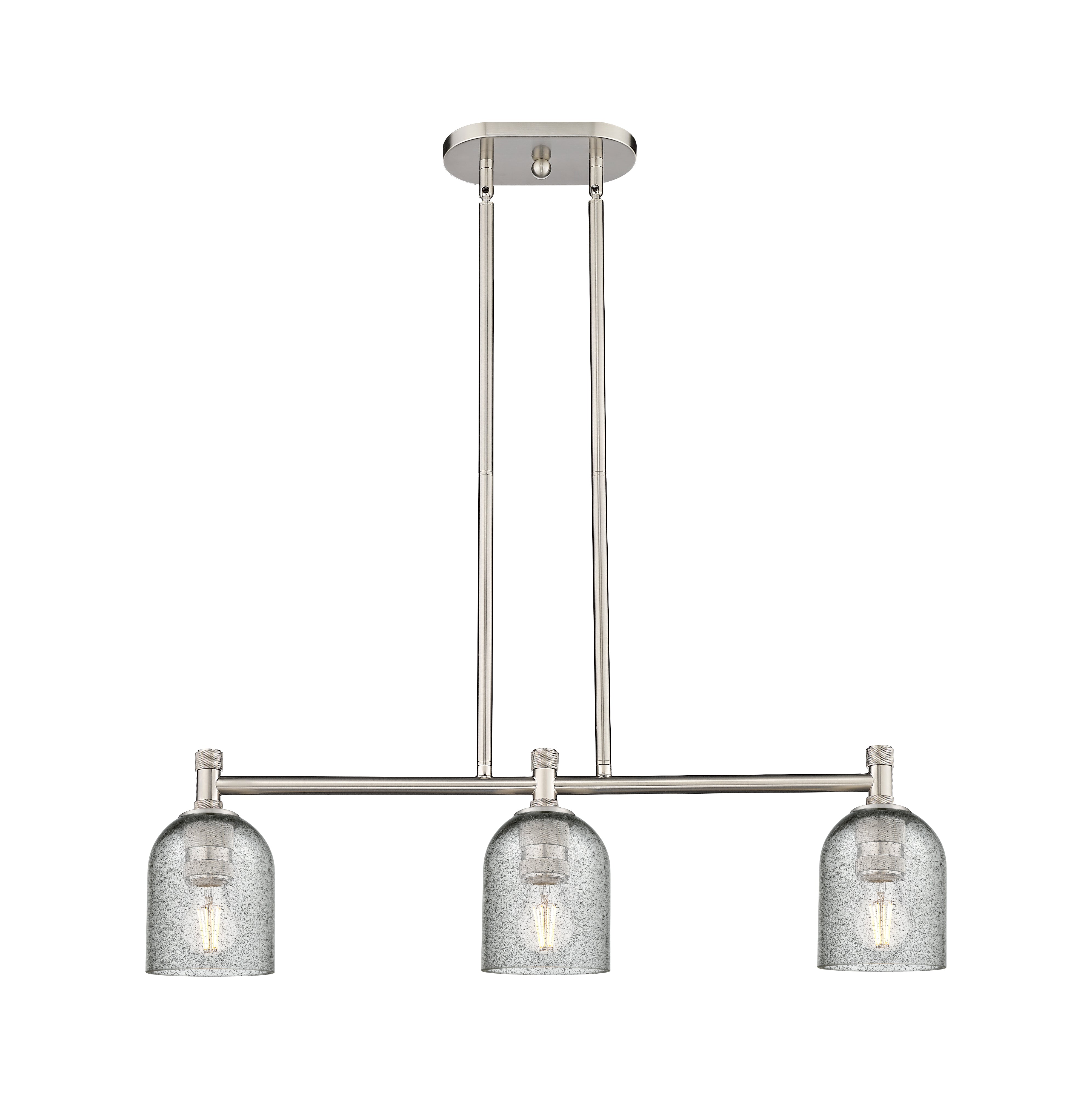 Downtown Urban Island Light Glass Steel