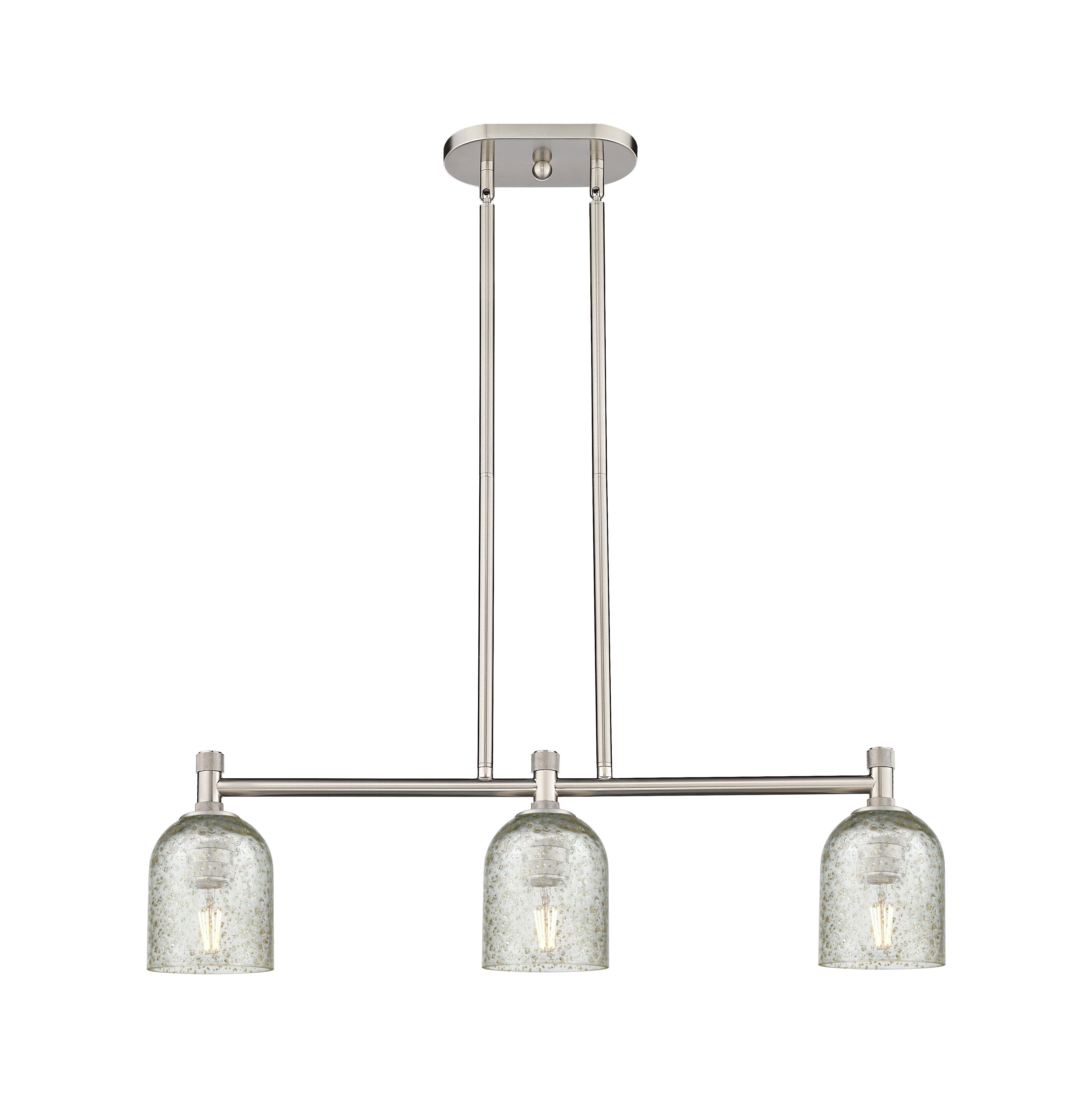 Downtown Urban Island Light Glass Steel