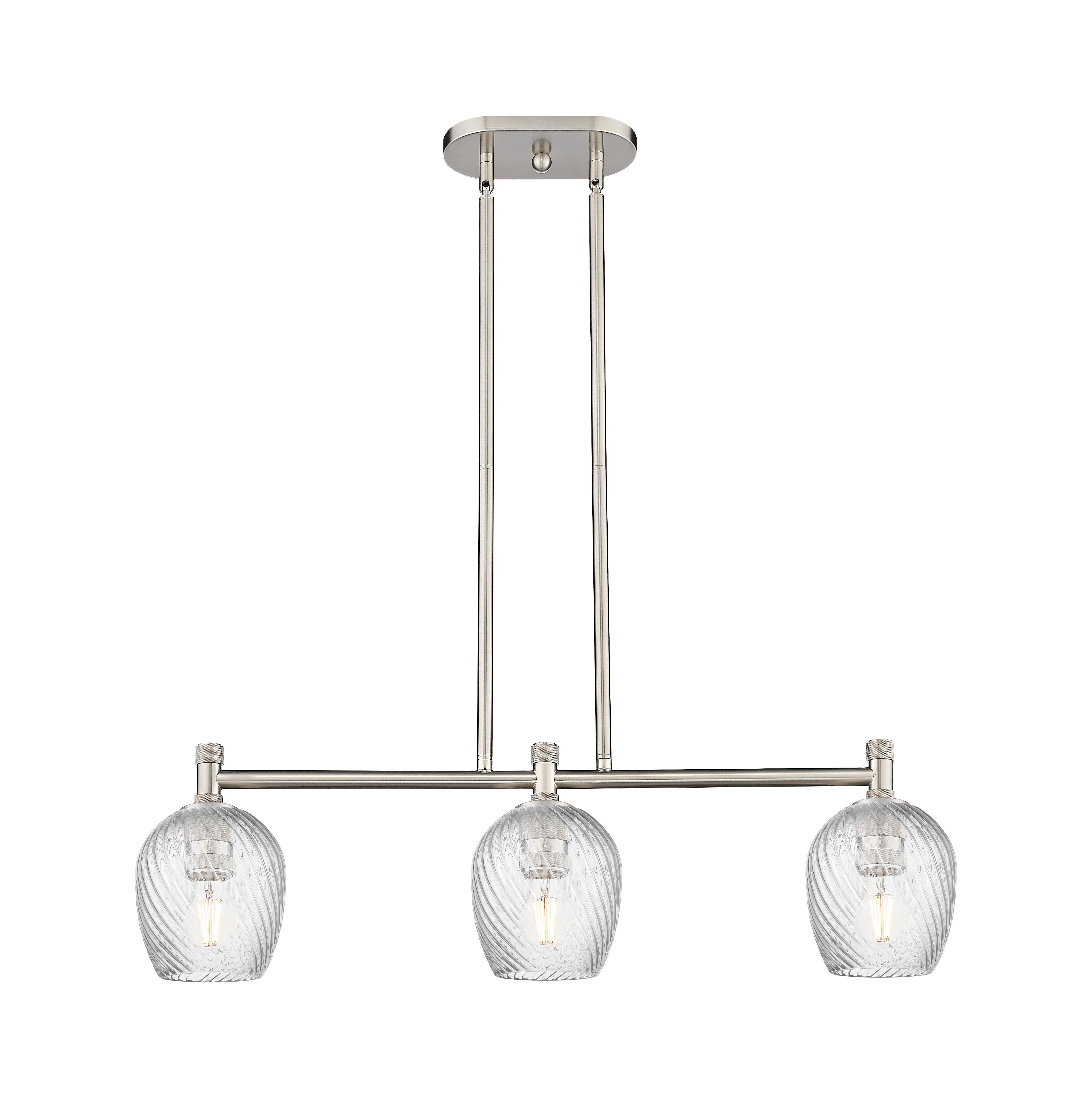 Downtown Urban Island Light Cast Brass Steel