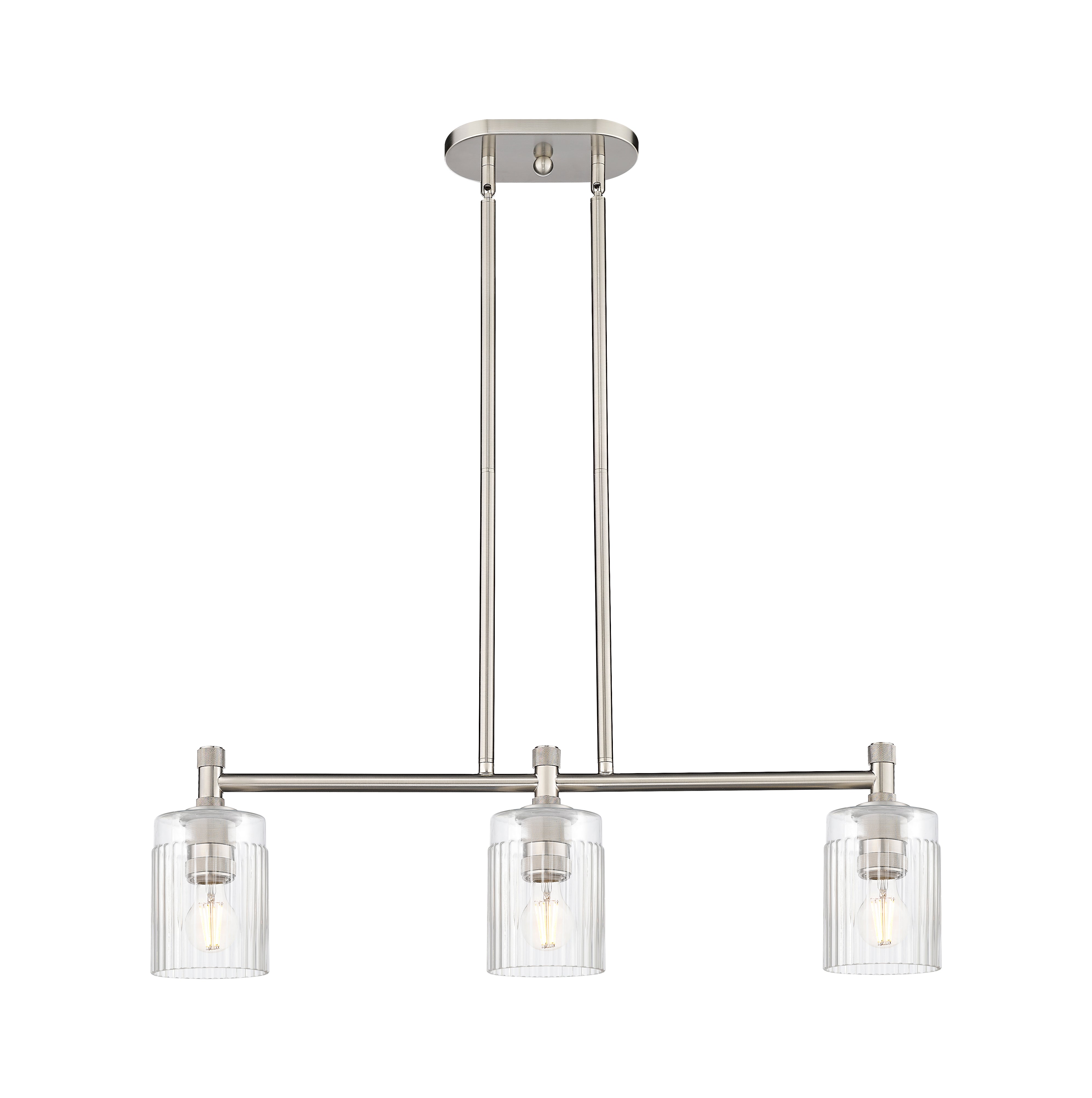 Downtown Urban Island Light Cast Brass