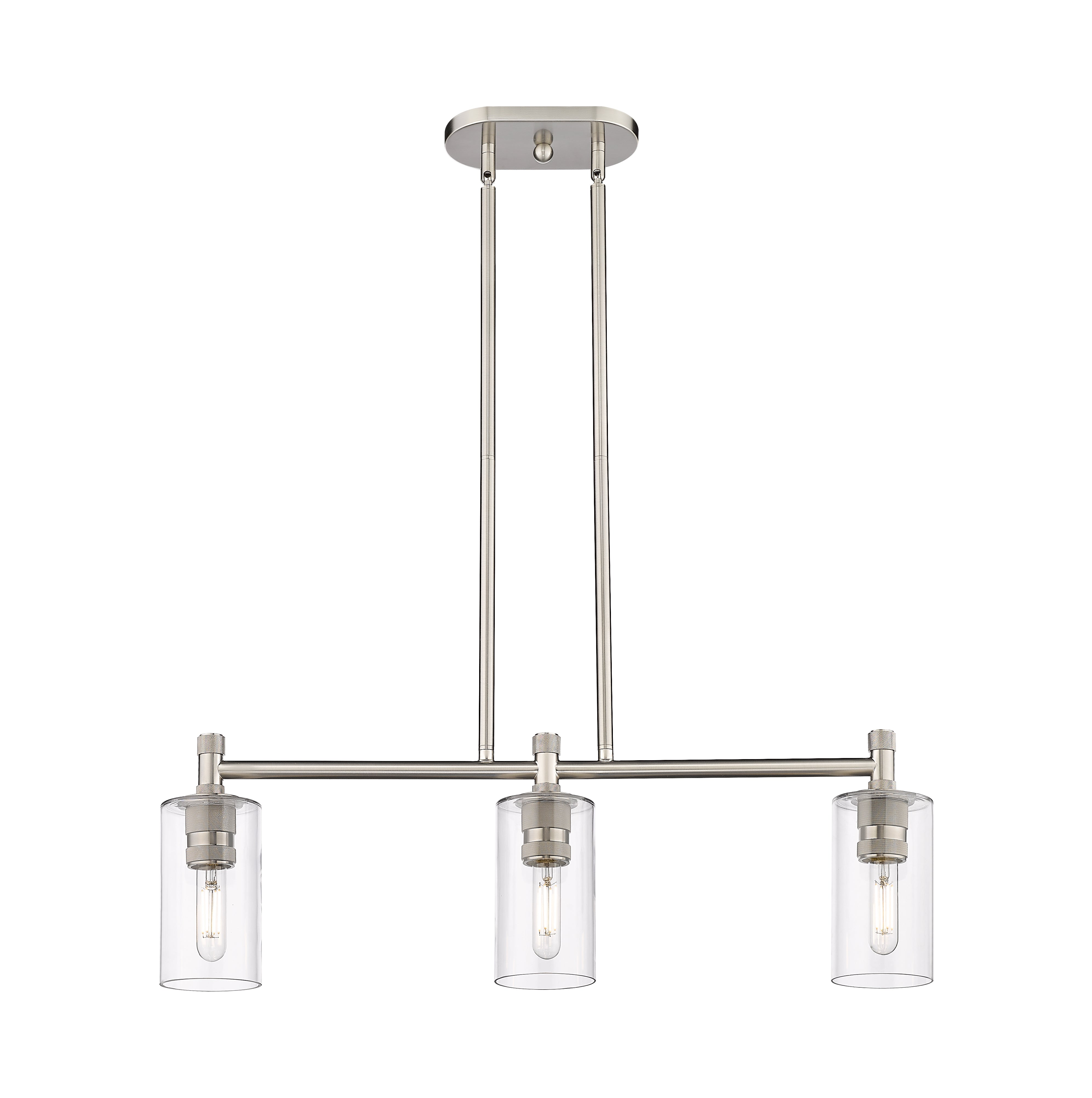 Downtown Urban Island Light Cast Brass