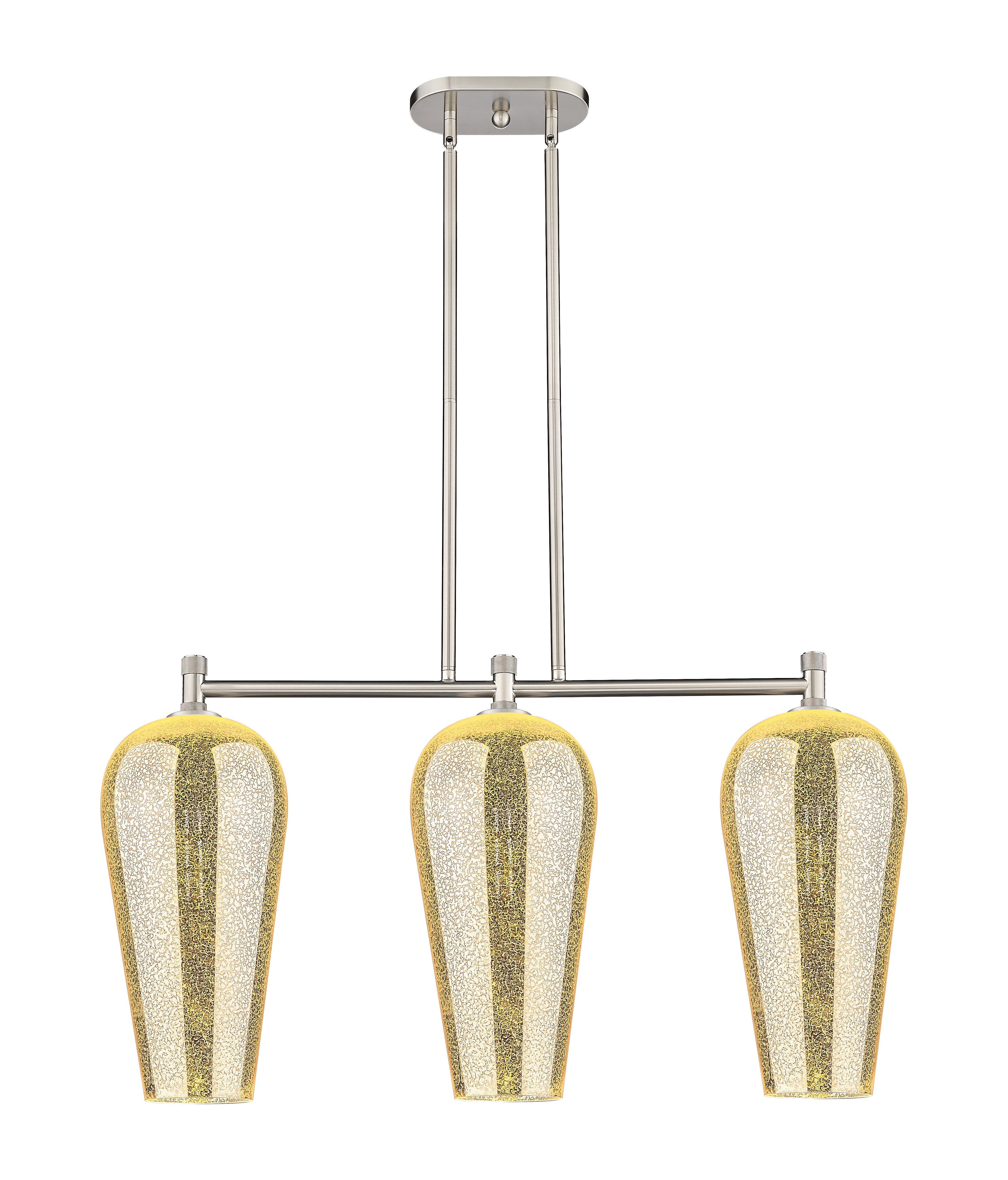 Downtown Urban Island Light Cast Brass