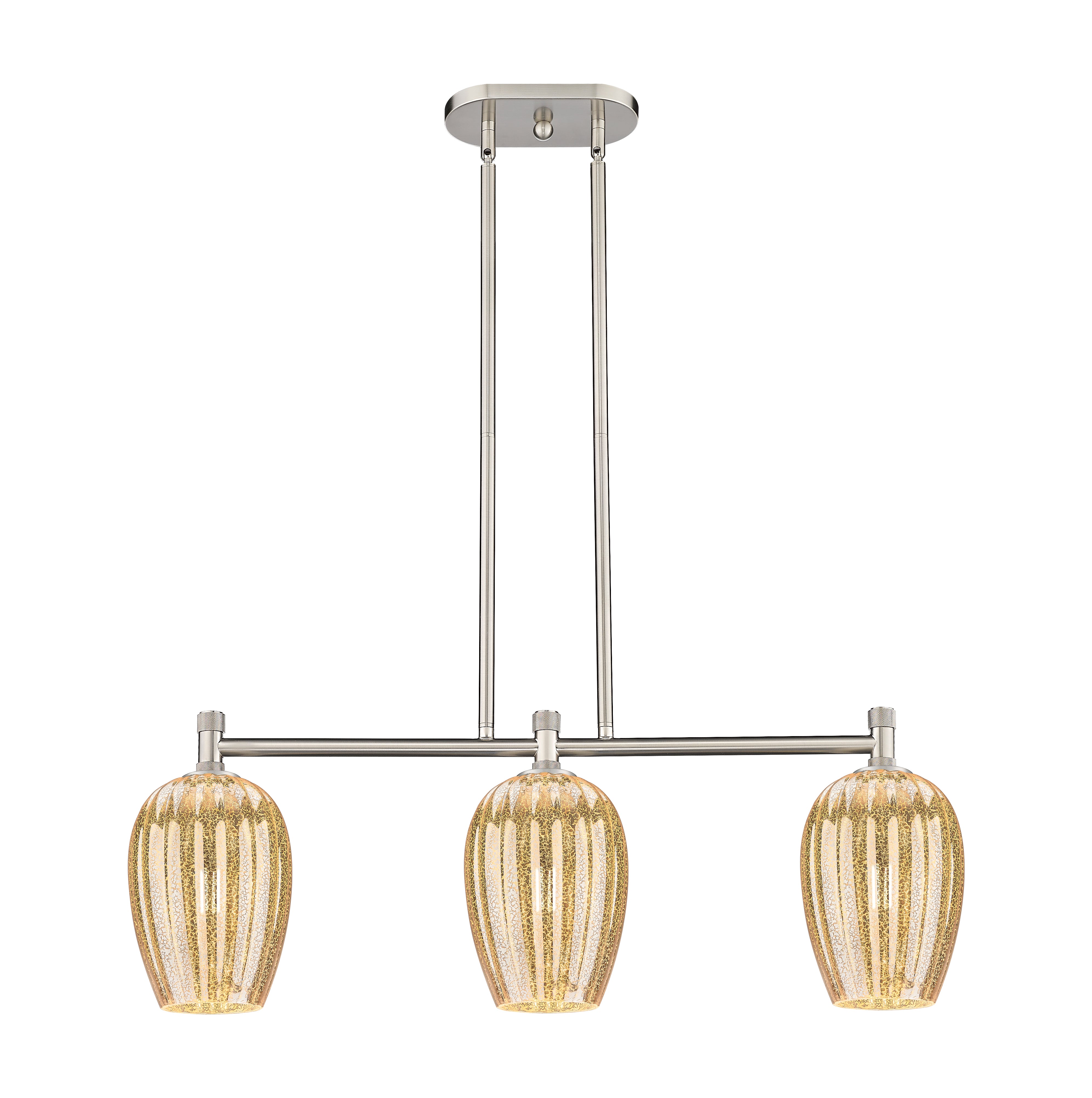 Downtown Urban Island Light Cast Brass