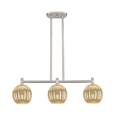 Downtown Urban Island Light Cast Brass