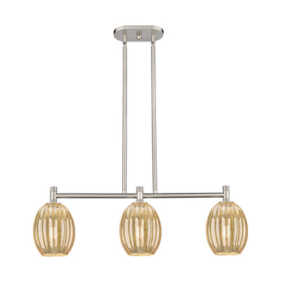 Downtown Urban Island Light Brass Finish