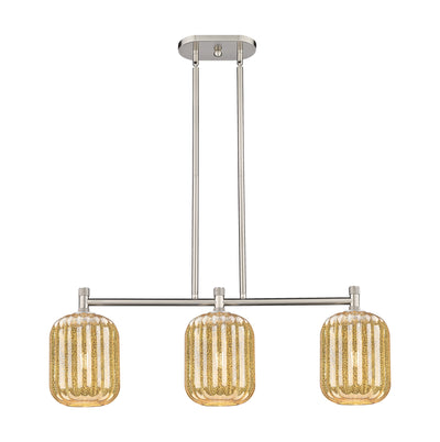 Downtown Urban Island Light Cast Brass