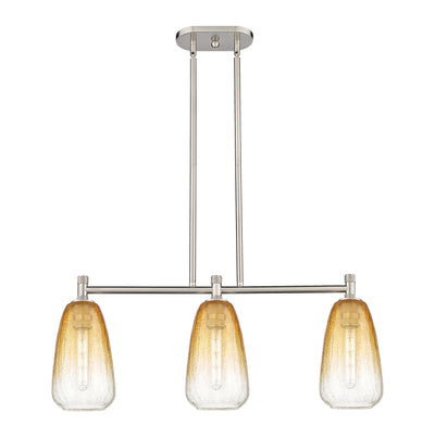Downtown Urban Island Light Cast Brass Finish