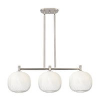 Brookhaven Sphere 38-Inch 3-Light Stem-Hung Island Light