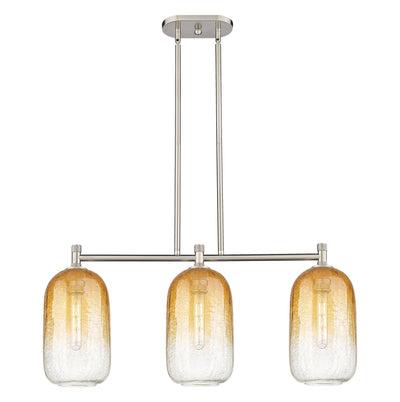 Downtown Urban Island Light Brass Glass