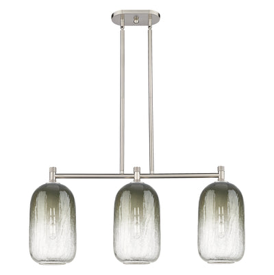 Downtown Urban Island Light Brass Glass