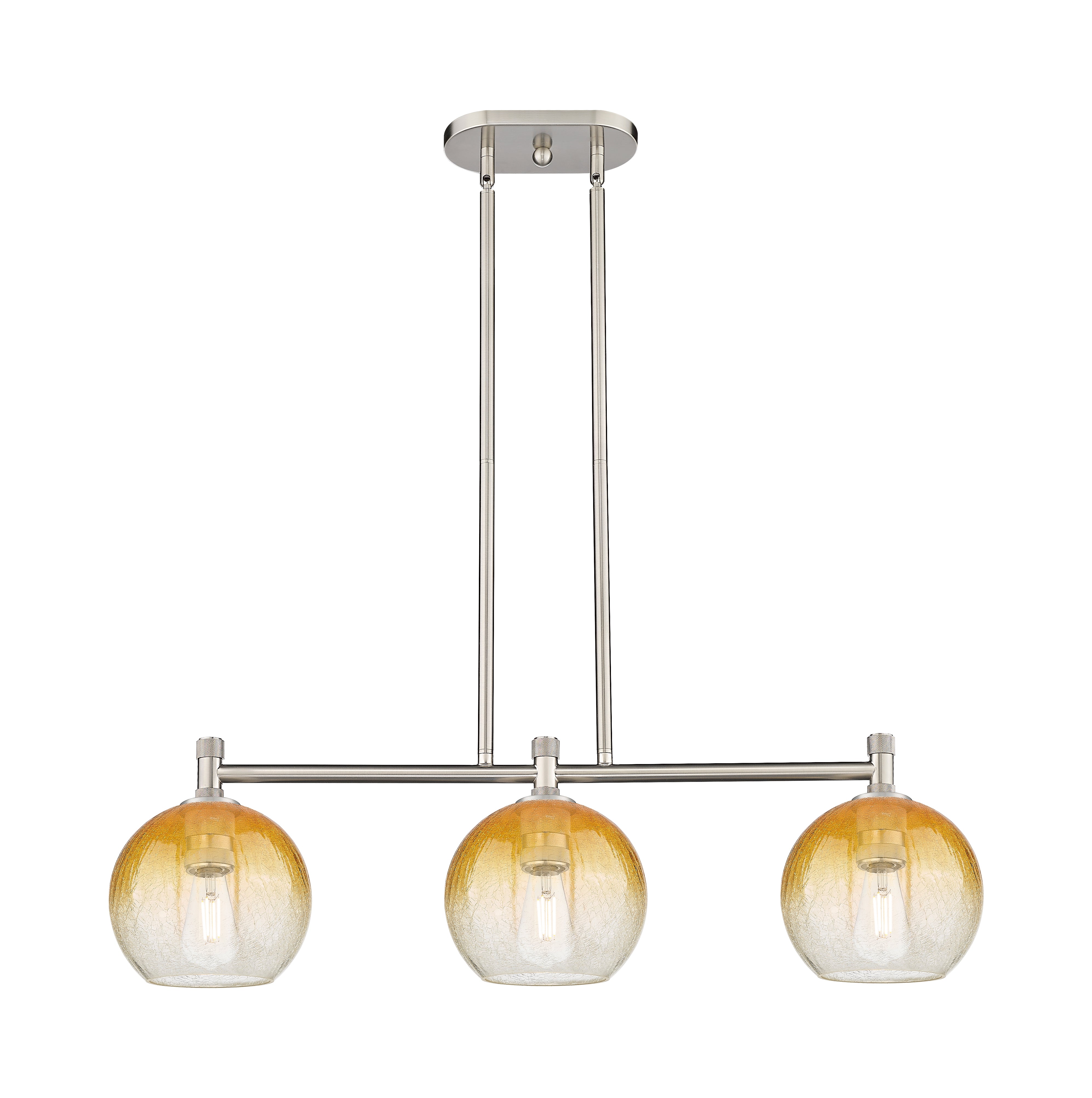 Downtown Urban Island Light Cast Brass