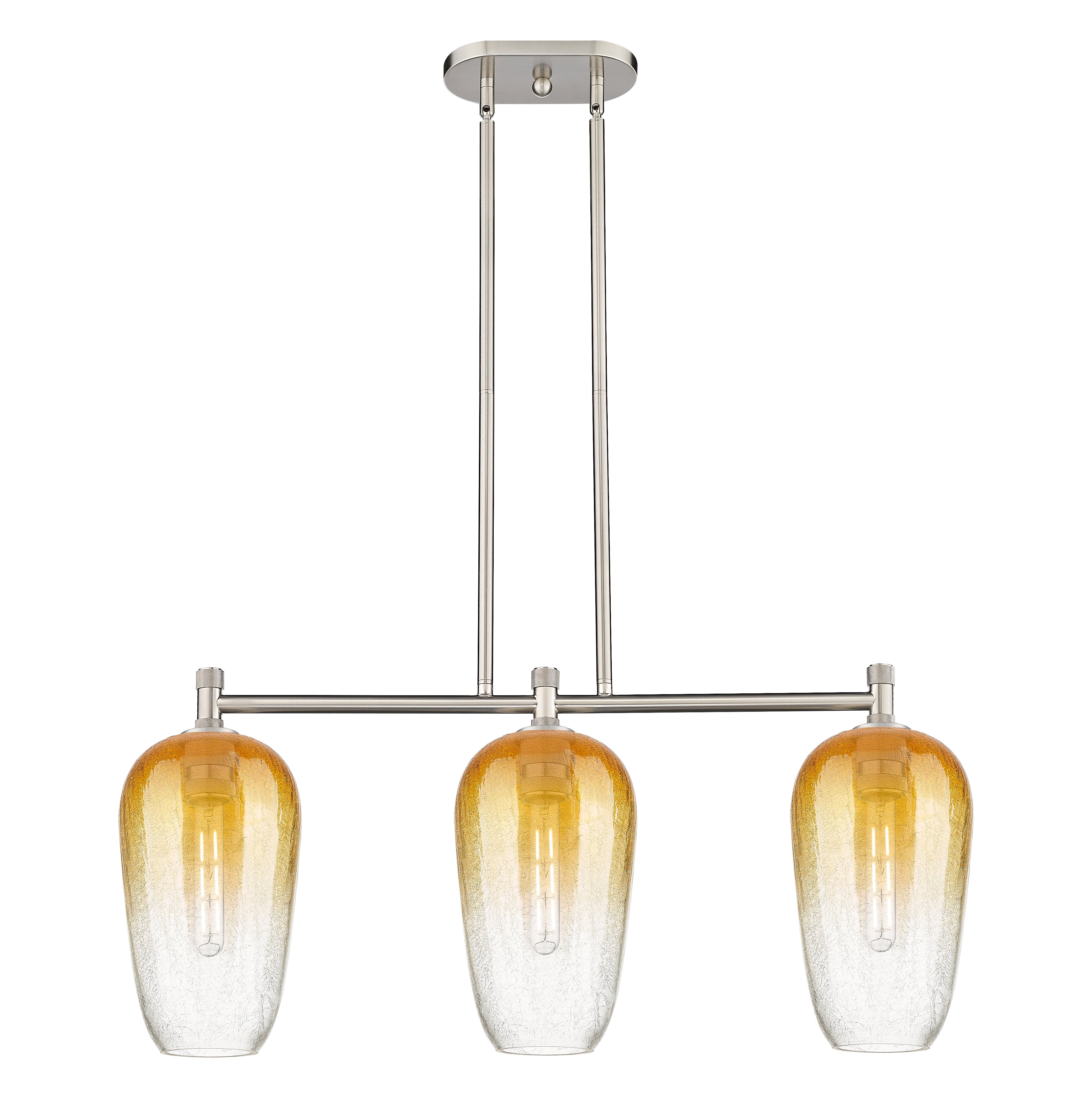 Downtown Urban Island Light Cast Brass Steel