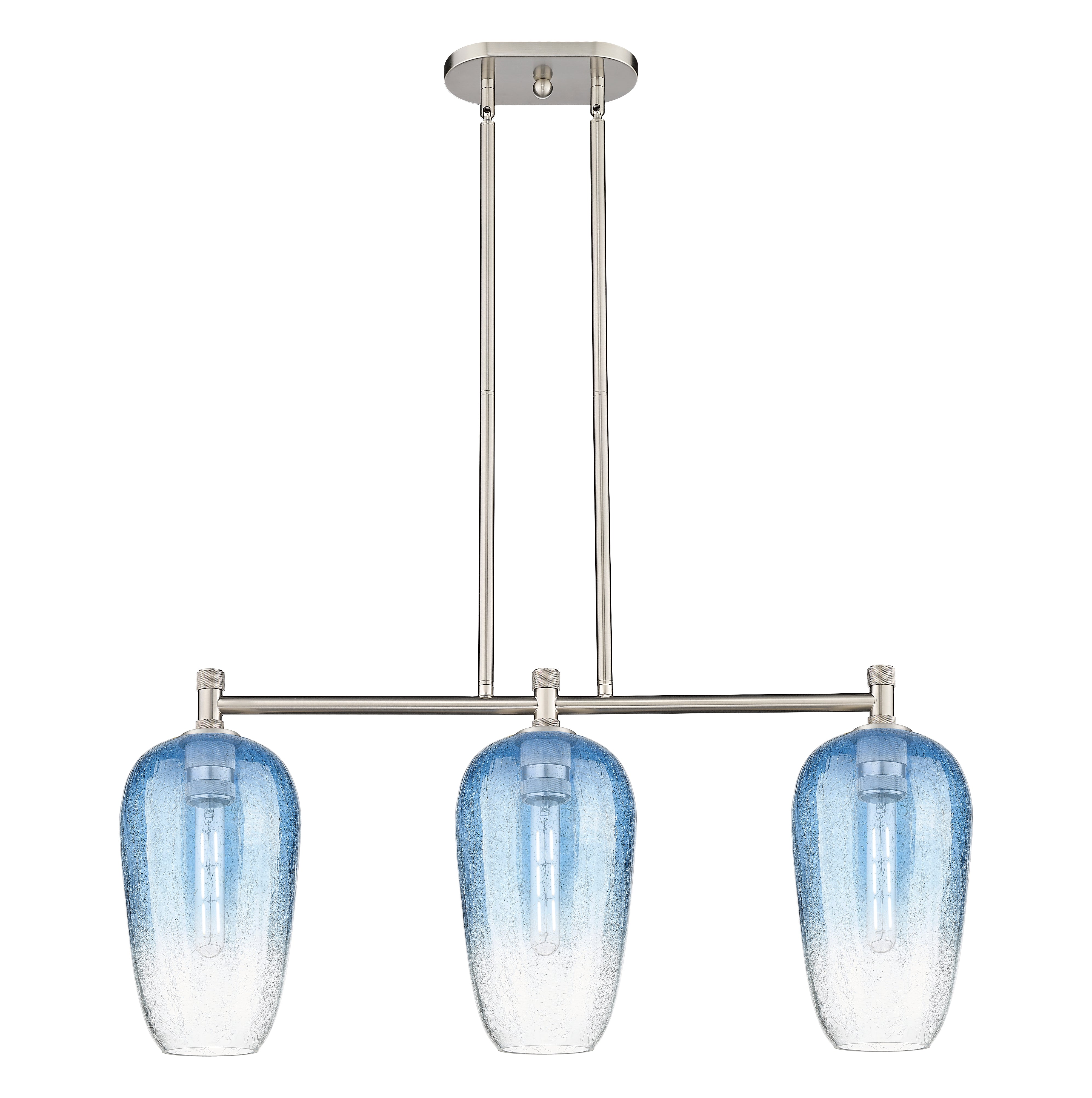 Downtown Urban Island Light Cast Brass Steel