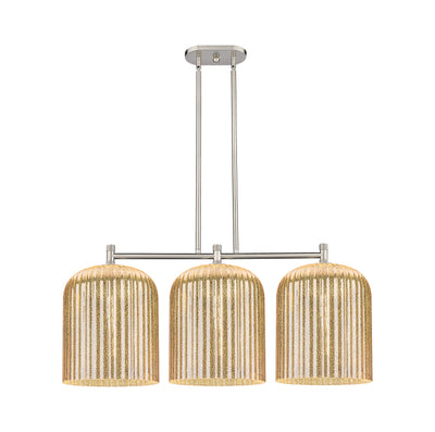 Downtown Urban Island Light Cast Brass