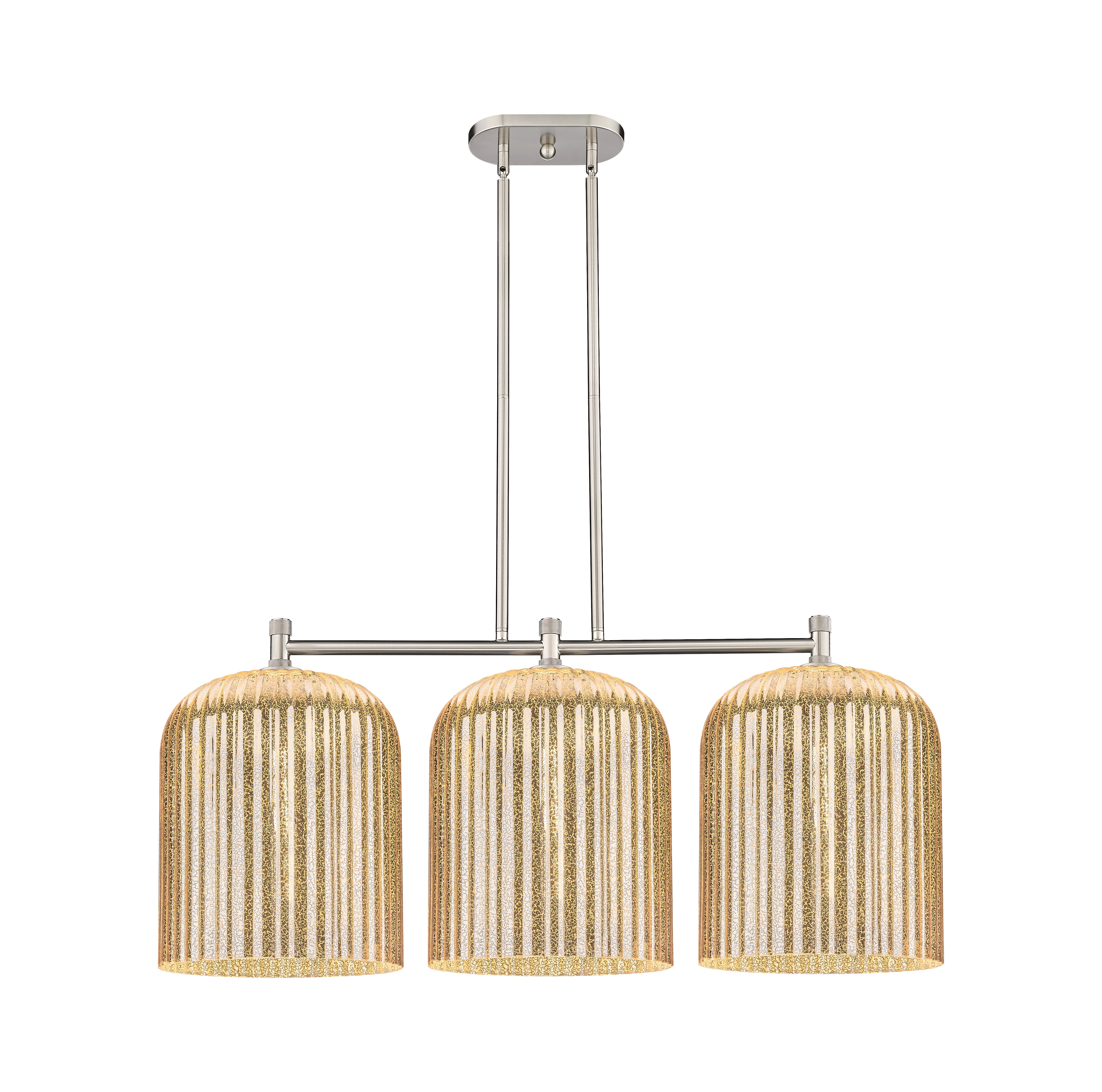 Downtown Urban Island Light Cast Brass
