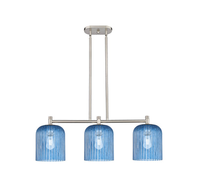 Downtown Urban Island Light Brass Steel Glass