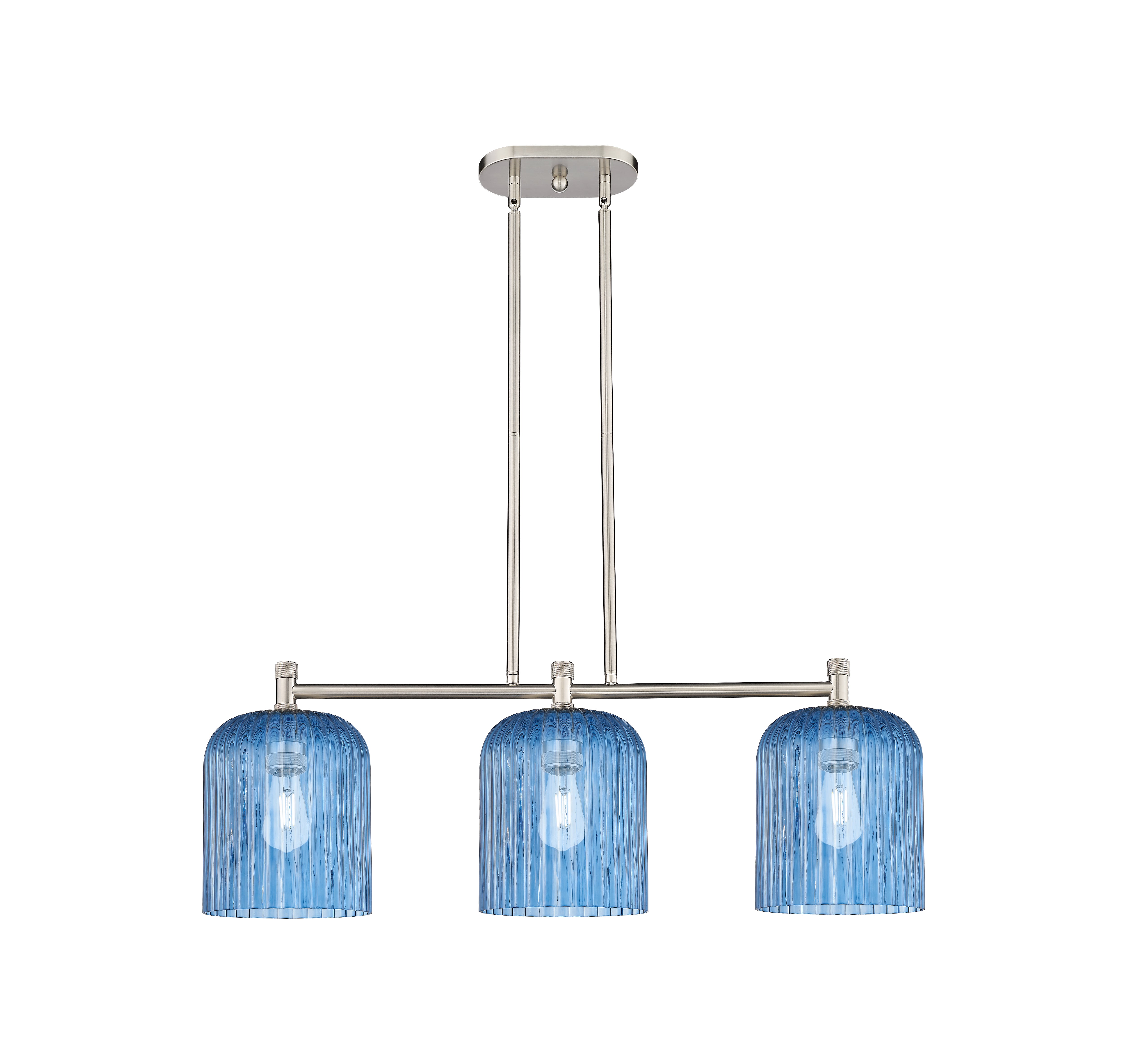 Downtown Urban Island Light Brass Steel Glass