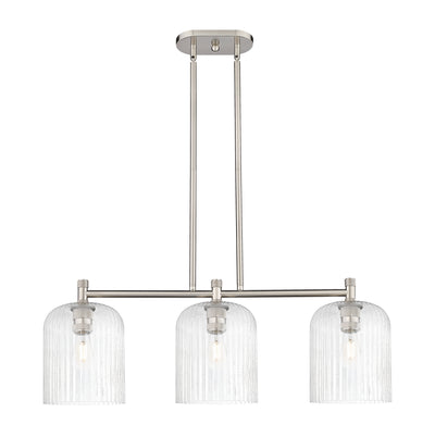 Downtown Urban Island Light Brass Steel Glass