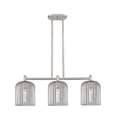 Downtown Urban Island Light Brass Steel Glass
