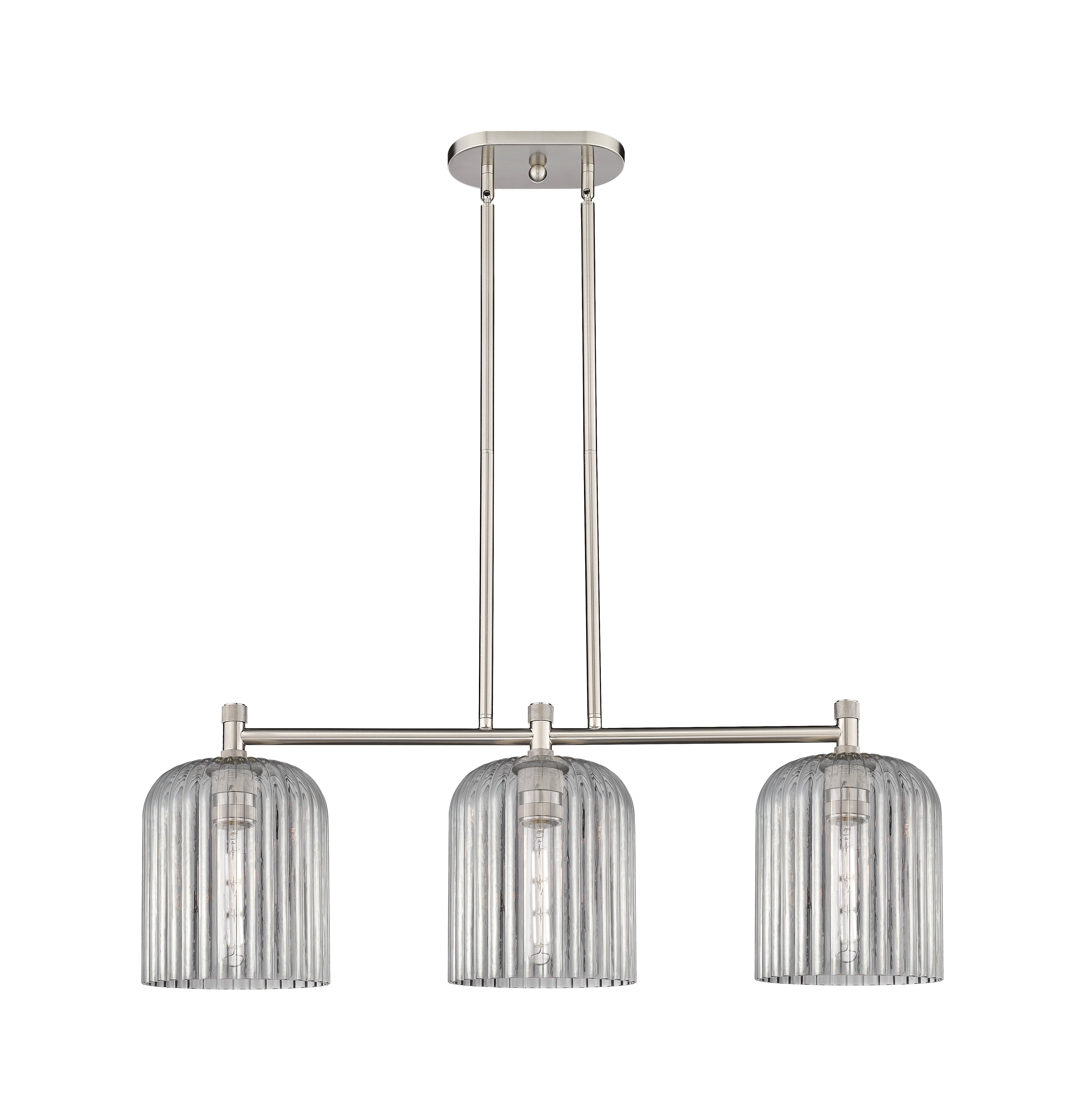 Downtown Urban Island Light Brass Steel Glass