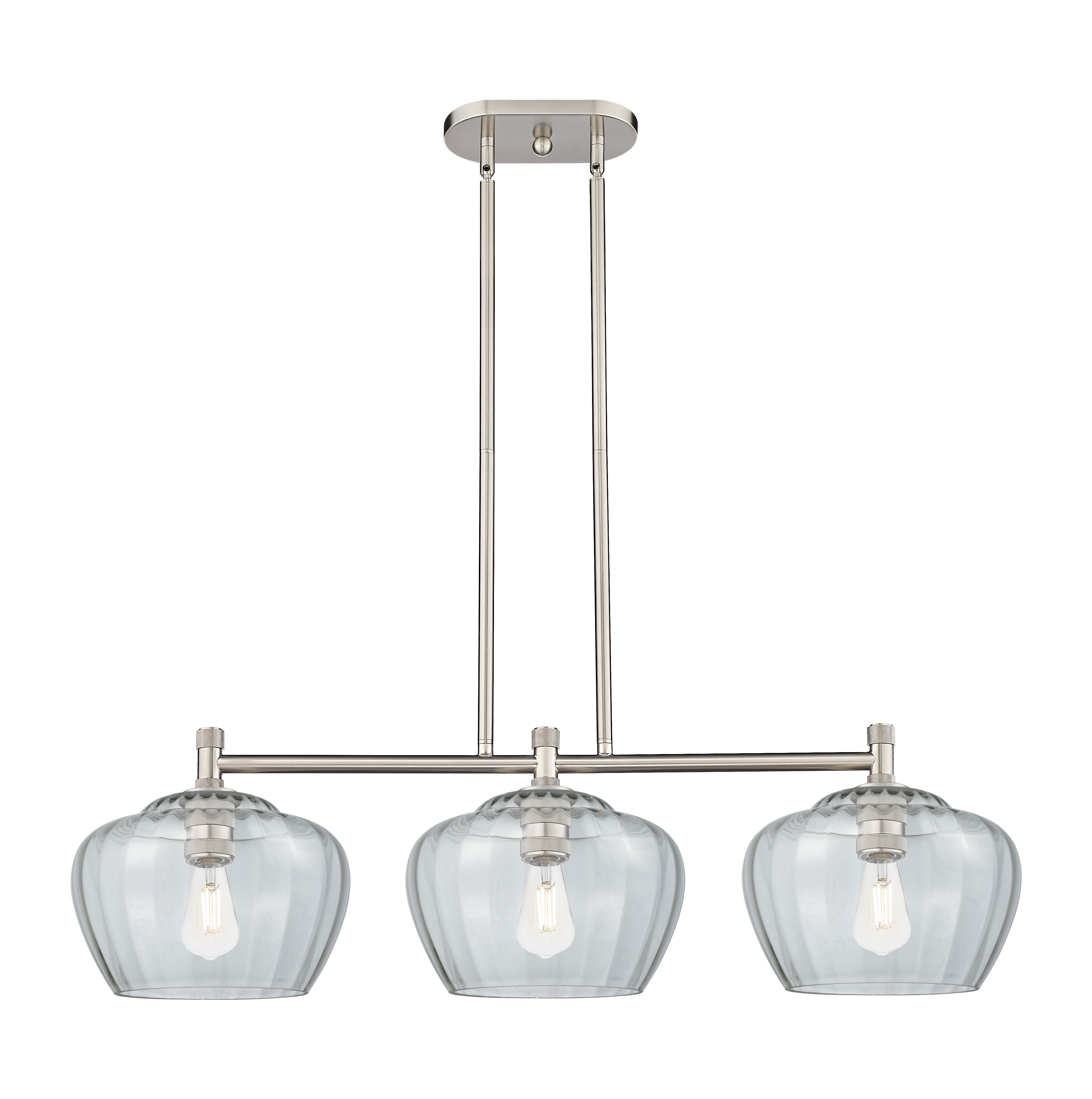 Downtown Urban Island Light Cast Brass Steel