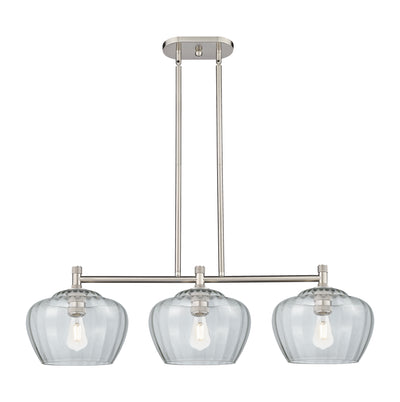 Downtown Urban Island Light Cast Brass Steel