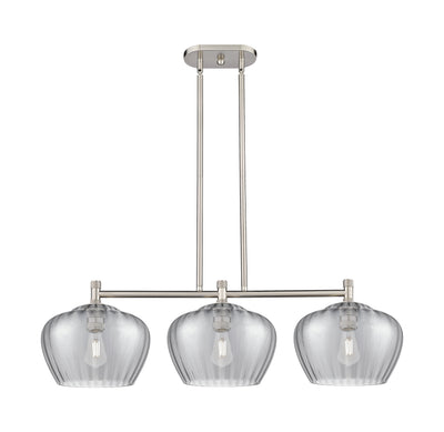 Downtown Urban Island Light Cast Brass Steel