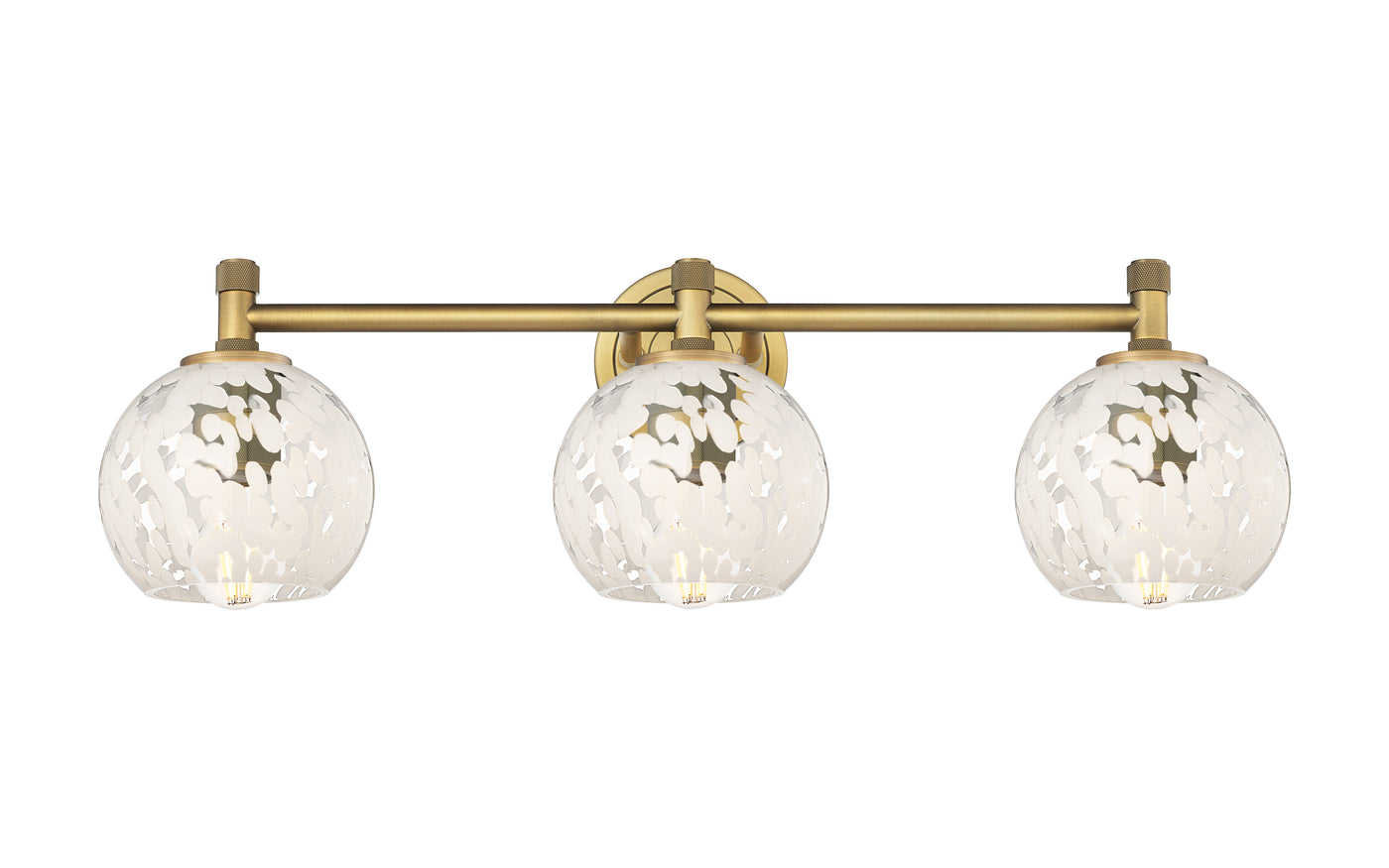 Downtown Urban Bath Vanity Light Brass Glass