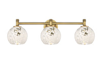 Downtown Urban Bath Vanity Light Brass Glass