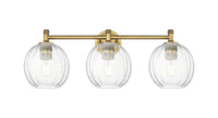 Downtown Urban Bath Vanity Light Glass Brass