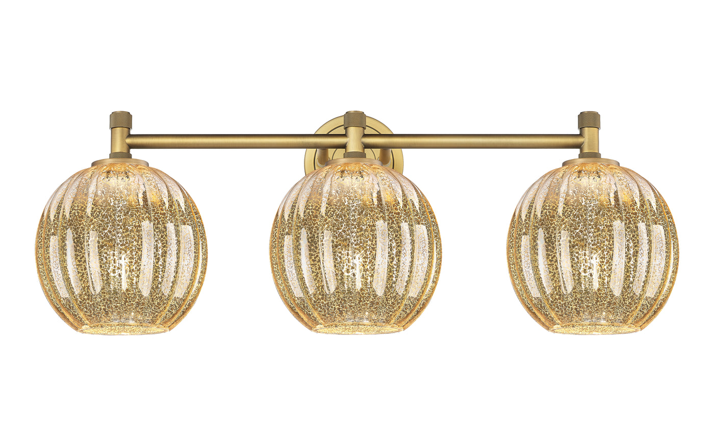 Downtown Urban Bath Vanity Light Glass Brass