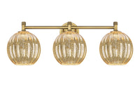 Downtown Urban Bath Vanity Light Glass Brass