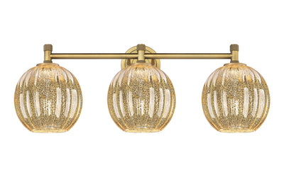 Downtown Urban Bath Vanity Light Glass Brass
