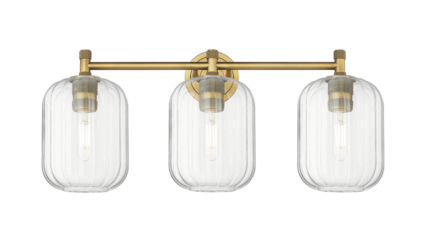 Downtown Urban Bath Vanity Light Steel Brass