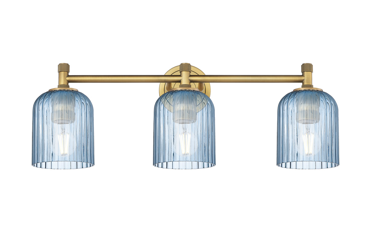 Crown Point 24-Inch 3-Light Bath Vanity Light Bell Shade 9.5-Inch High