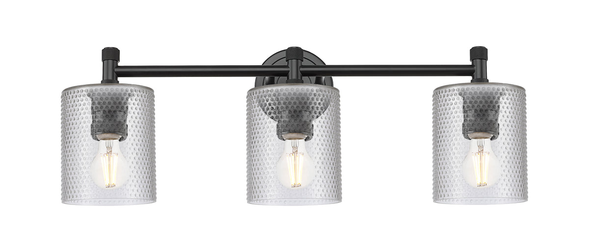Cobbleskill 23-Inch 3-Light Bath Vanity Light 9.5-Inch High Dimmable