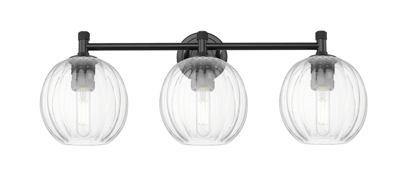 Downtown Urban Bath Vanity Light Glass Brass