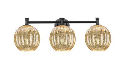 Downtown Urban Bath Vanity Light Glass Brass