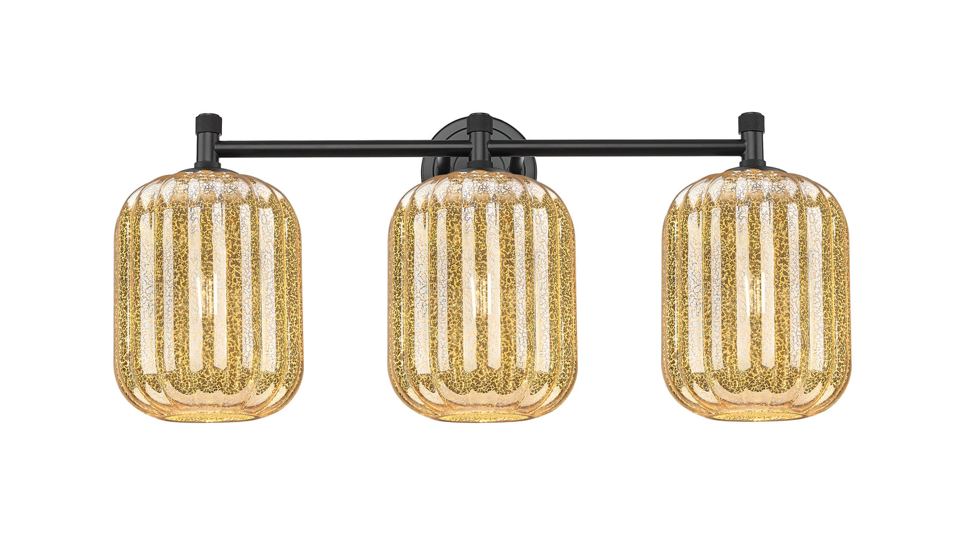 Downtown Urban Bath Vanity Light Steel Brass