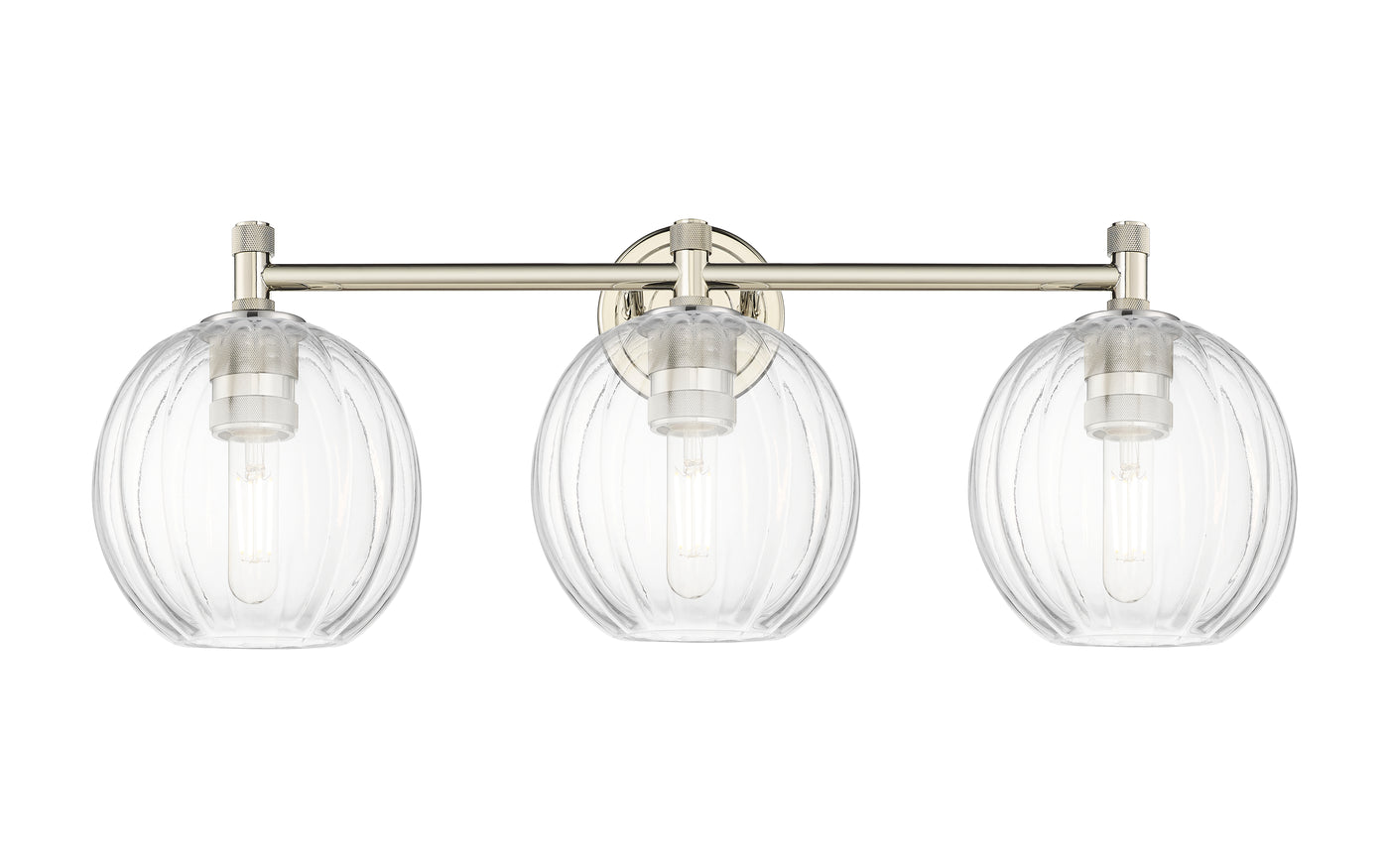 Downtown Urban Bath Vanity Light Glass Brass