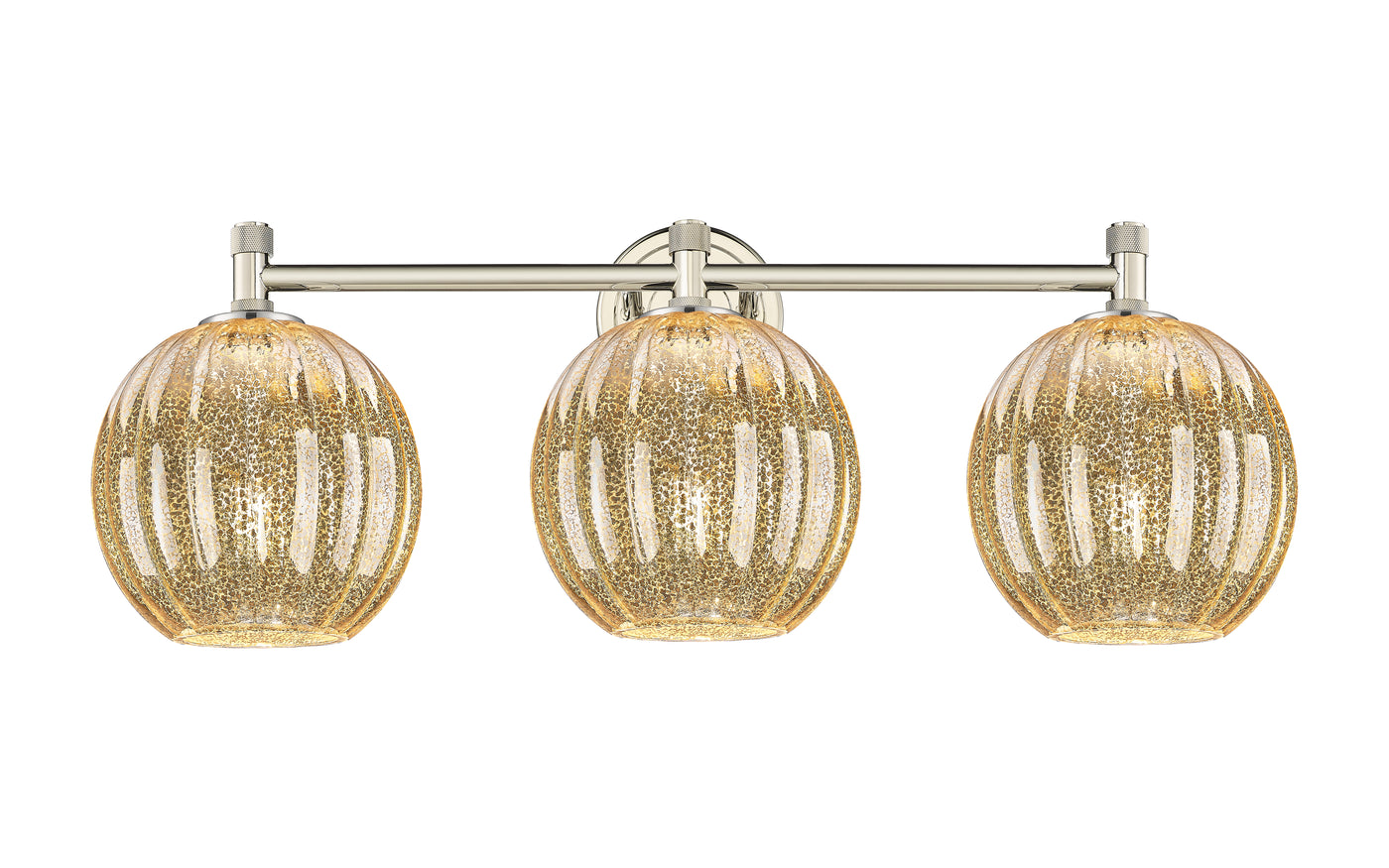 Downtown Urban Bath Vanity Light Glass Brass